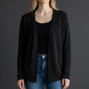 VTG METAPHOR Black Sparkly Metallic Party Disco Jacket